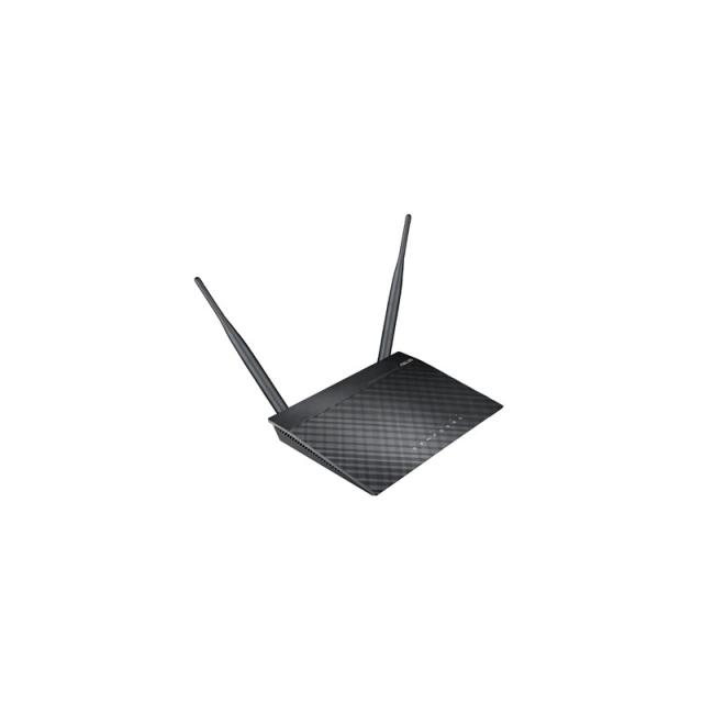 ASUS - RT-N12E C1 N300 router inalámbrico Ethernet rápido Banda única (2,4 GHz) Negro, Metálico