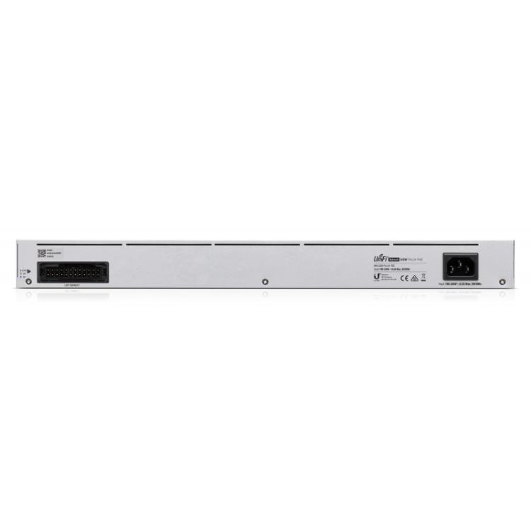 Ubiquiti - UniFi Pro 24-Port PoE Gestionado L2/L3 Gigabit Ethernet (10/100/1000) Energía sobre Ethernet (PoE) 1U Plata