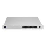 Ubiquiti - UniFi Pro 24-Port PoE Gestionado L2/L3 Gigabit Ethernet (10/100/1000) Energía sobre Ethernet (PoE) 1U Plata