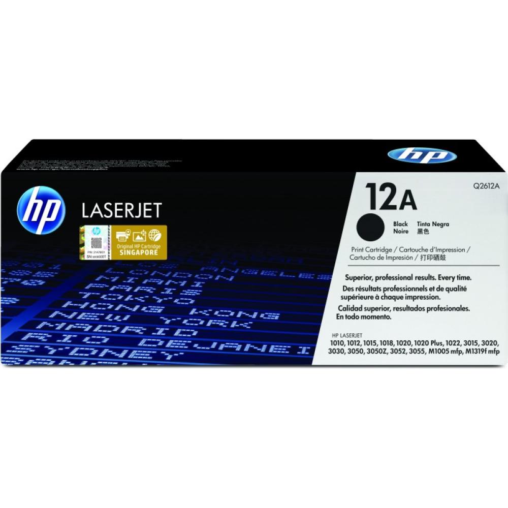 HP - Cartucho de tóner original LaserJet 12A negro