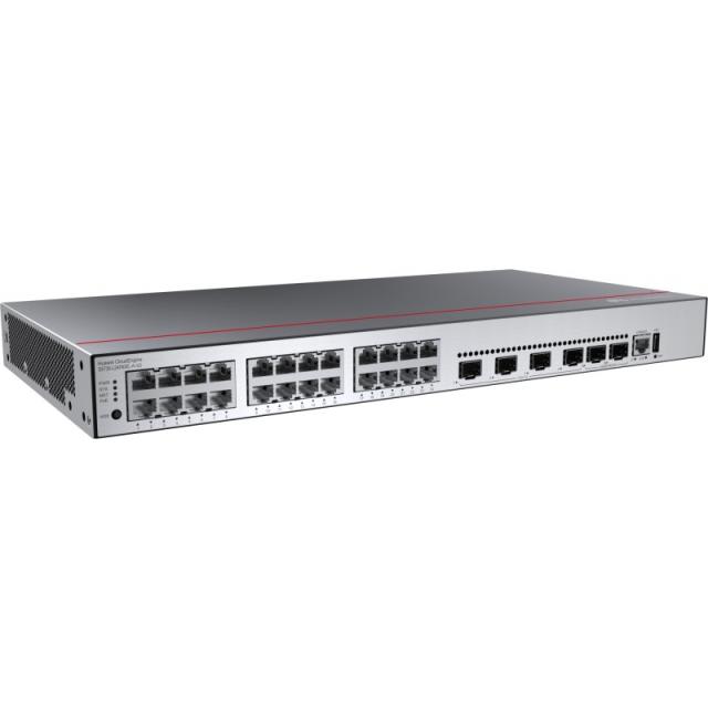 Huawei - CloudEngine S5735-L24P4XE-A-V2 Gestionado L3 Gigabit Ethernet (10/100/1000) Energía sobre Ethernet (PoE) 1U Negro, Plat