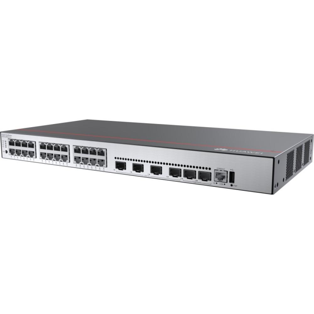 Huawei - CloudEngine S5735-L24P4XE-A-V2 Gestionado L3 Gigabit Ethernet (10/100/1000) Energía sobre Ethernet (PoE) 1U Negro, Plat