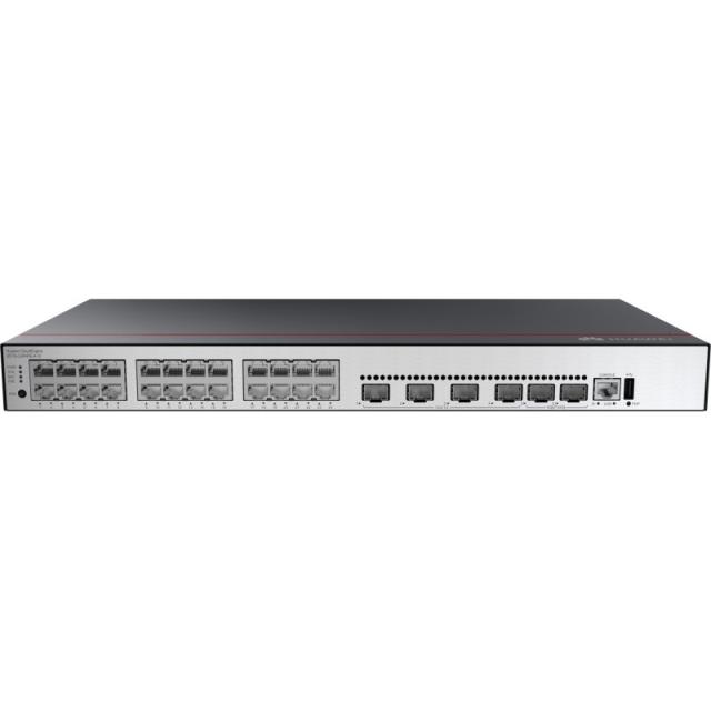 Huawei - CloudEngine S5735-L24P4XE-A-V2 Gestionado L3 Gigabit Ethernet (10/100/1000) Energía sobre Ethernet (PoE) 1U Negro, Plat
