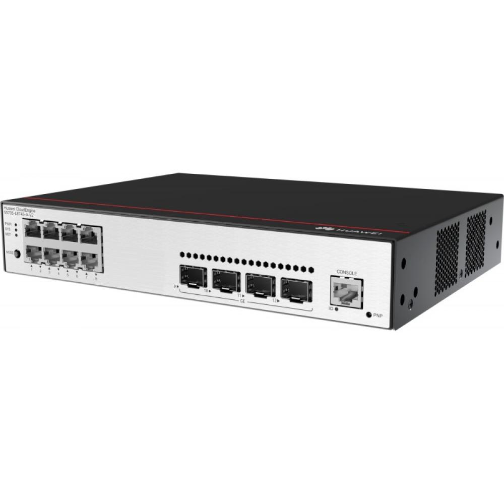 Huawei - CloudEngine S5735-L8T4S-A-V2 Gestionado L3 Gigabit Ethernet (10/100/1000) 1U Negro, Plata