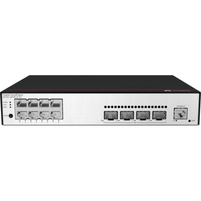 Huawei - CloudEngine S5735-L8T4S-A-V2 Gestionado L3 Gigabit Ethernet (10/100/1000) 1U Negro, Plata
