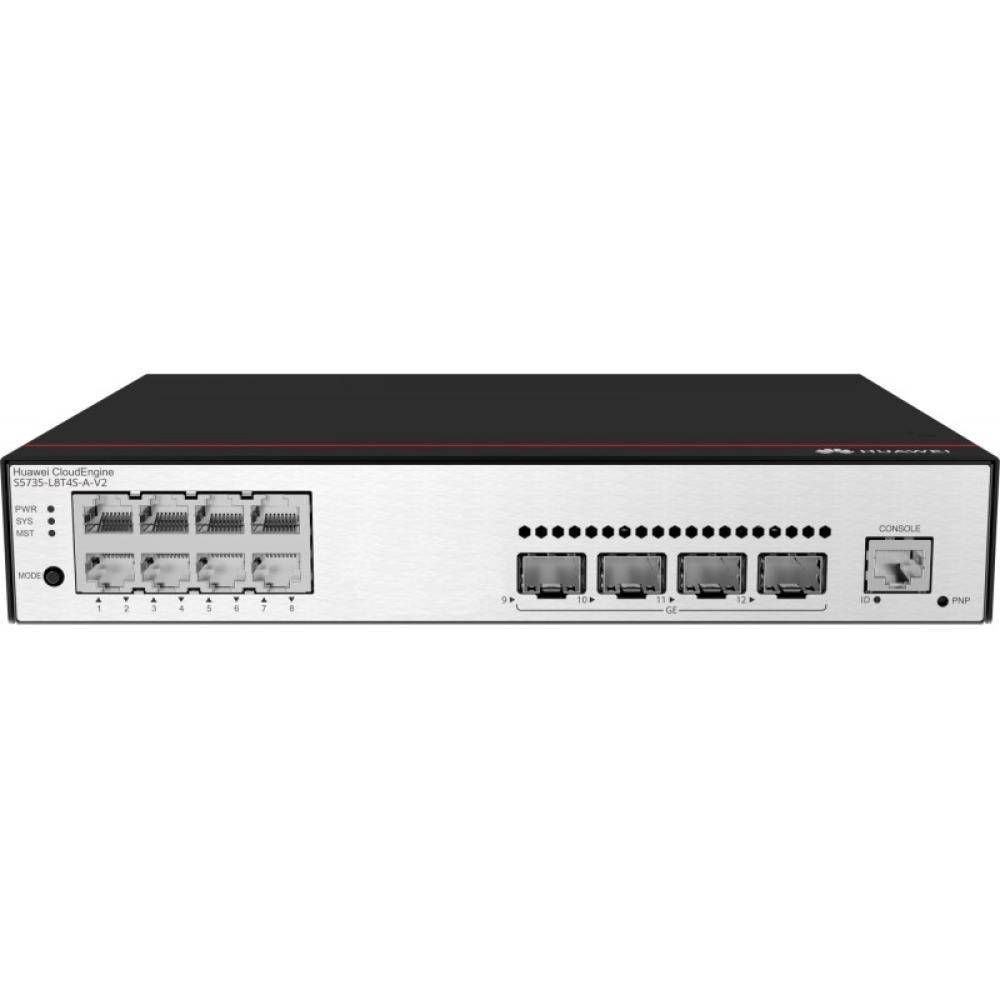 Huawei - CloudEngine S5735-L8T4S-A-V2 Gestionado L3 Gigabit Ethernet (10/100/1000) 1U Negro, Plata
