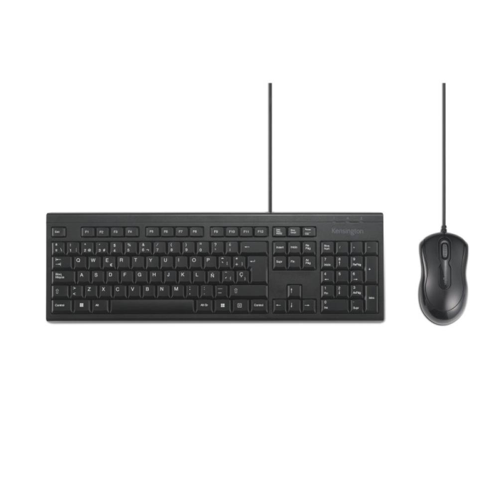 Kensington - Kit de teclado y ratón con cable KM100 EQ
