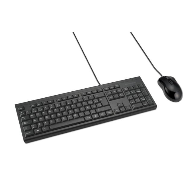Kensington - Kit de teclado y ratón con cable KM100 EQ