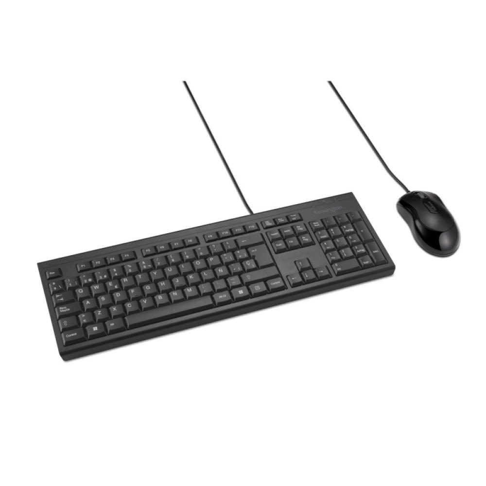 Kensington - Kit de teclado y ratón con cable KM100 EQ