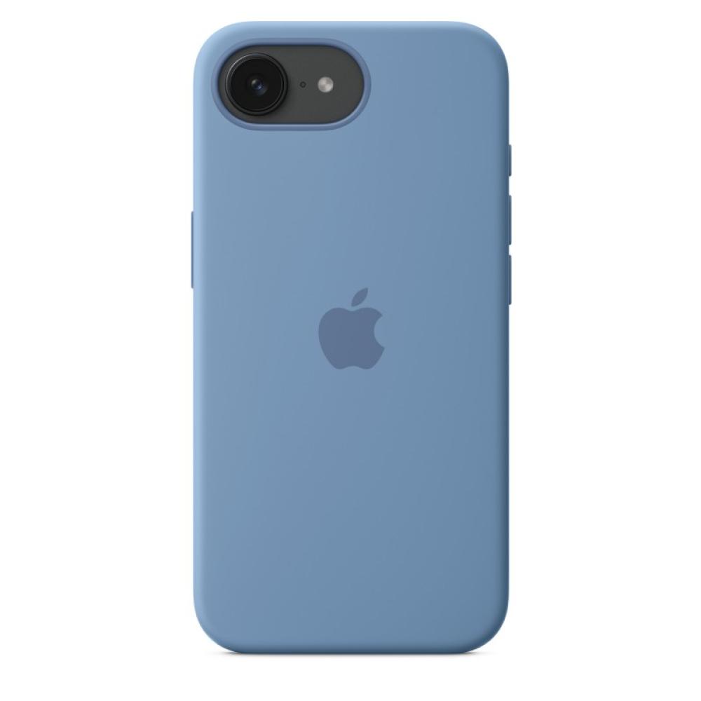 Apple - Funda de silicona para el iPhone 16e - Azul invierno