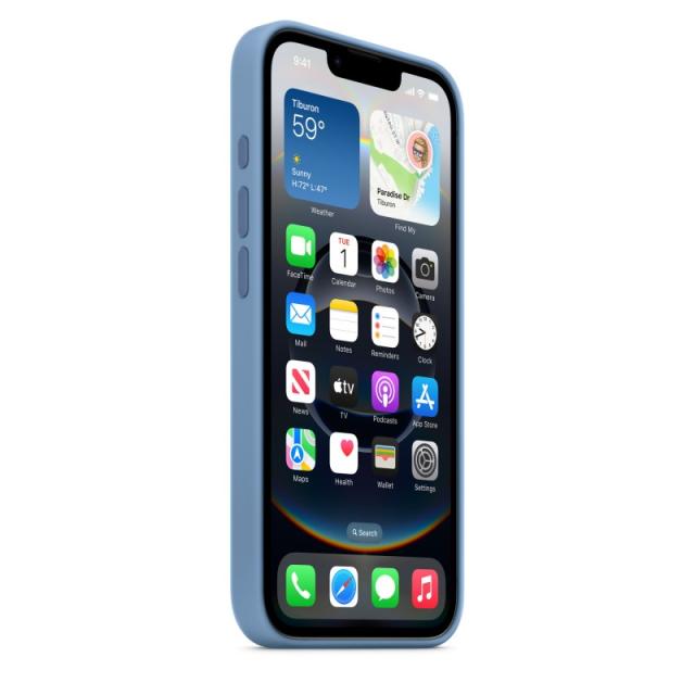 Apple - Funda de silicona para el iPhone 16e - Azul invierno