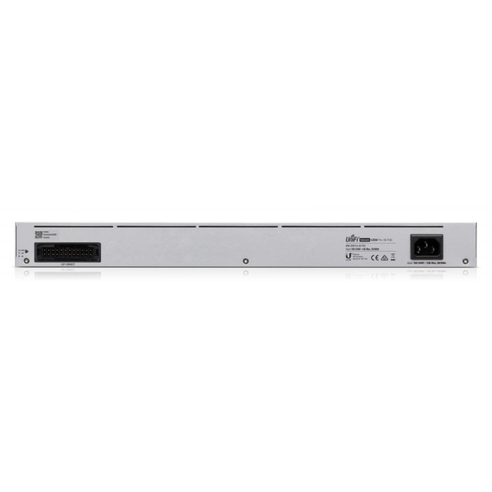 Ubiquiti - UniFi Pro 48-Port PoE Gestionado L2/L3 Gigabit Ethernet (10/100/1000) Energía sobre Ethernet (PoE) 1U Plata