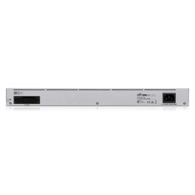 Ubiquiti - UniFi Pro 48-Port PoE Gestionado L2/L3 Gigabit Ethernet (10/100/1000) Energía sobre Ethernet (PoE) 1U Plata