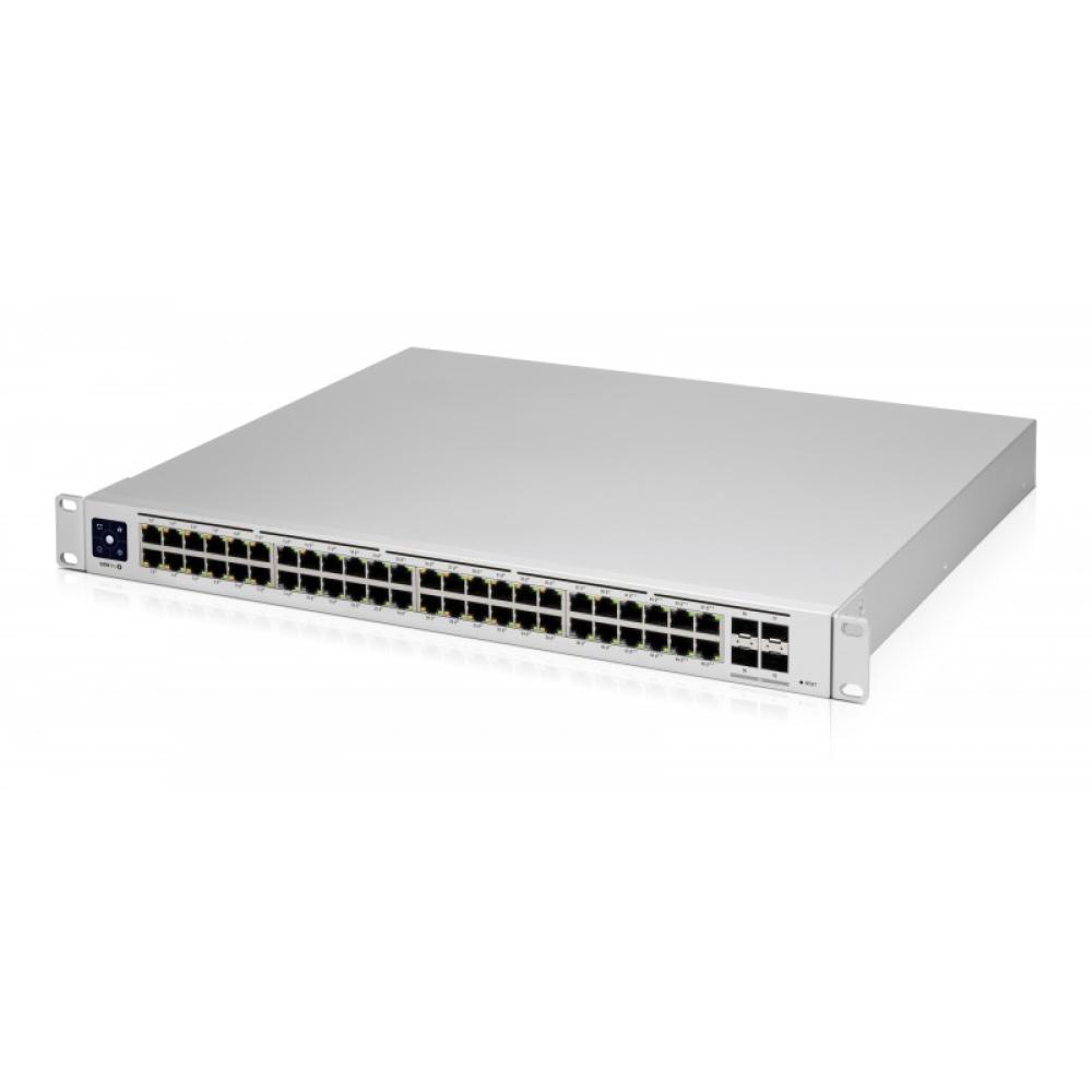 Ubiquiti - UniFi Pro 48-Port PoE Gestionado L2/L3 Gigabit Ethernet (10/100/1000) Energía sobre Ethernet (PoE) 1U Plata