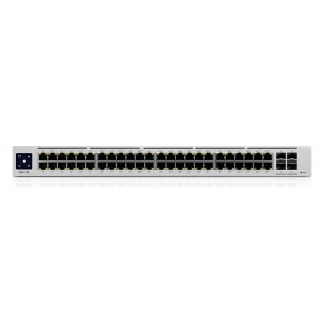 Ubiquiti - UniFi Pro 48-Port PoE Gestionado L2/L3 Gigabit Ethernet (10/100/1000) Energía sobre Ethernet (PoE) 1U Plata