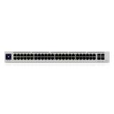 Ubiquiti - UniFi Pro 48-Port PoE Gestionado L2/L3 Gigabit Ethernet (10/100/1000) Energía sobre Ethernet (PoE) 1U Plata