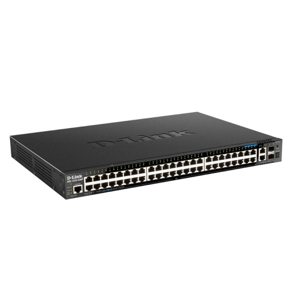 D-Link - DGS-1520-52MP switch Gestionado L3 Gigabit Ethernet (10/100/1000) Energía sobre Ethernet (PoE) 1U Negro