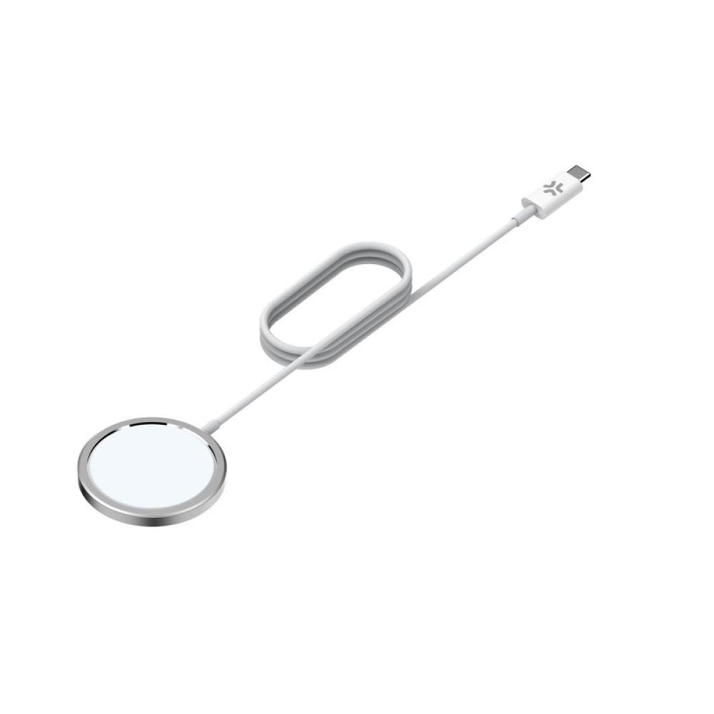 Celly - MAGCHARGEPRO cargador de dispositivo móvil Smartphone Blanco USB Cargador inalámbrico Interior