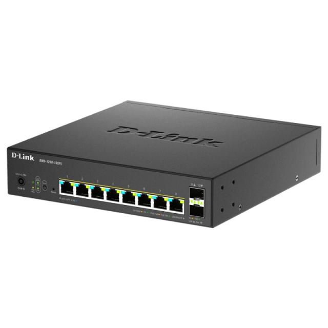 D-Link - DMS-1250-10SPL Gestionado L2/L3 2.5G Ethernet (100/1000/2500) Energía sobre Ethernet (PoE) Negro