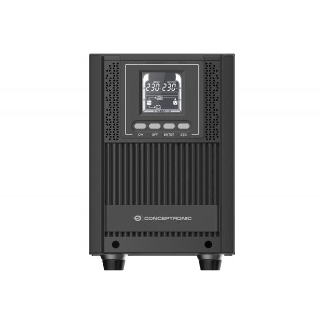 Conceptronic - ZEUS52ES2K sistema de alimentación ininterrumpida (UPS) Doble conversión (en línea) 2 kVA 1800 W 4 salidas AC