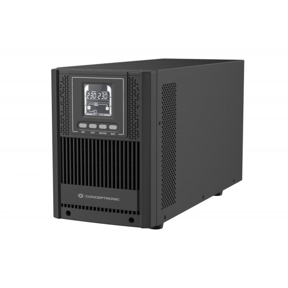 Conceptronic - ZEUS52ES2K sistema de alimentación ininterrumpida (UPS) Doble conversión (en línea) 2 kVA 1800 W 4 salidas AC