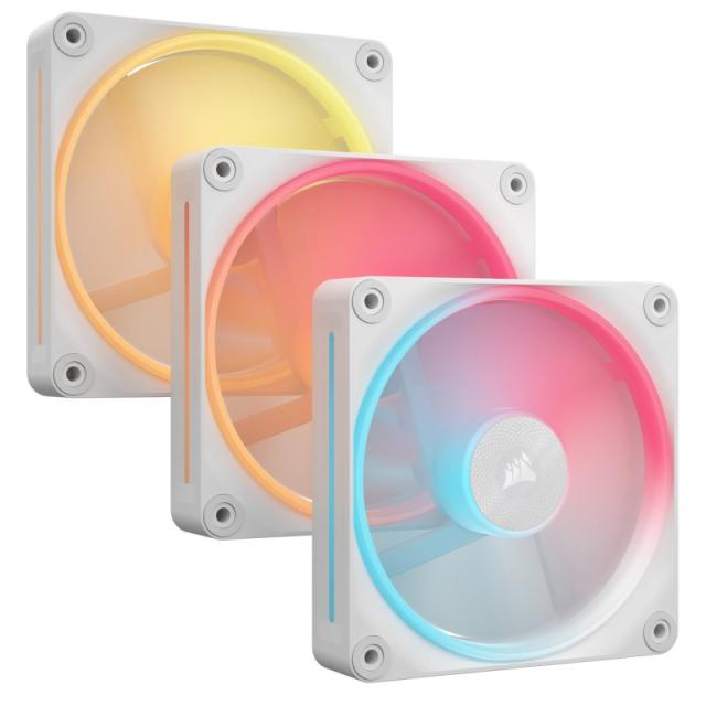 Corsair - iCUE LINK LX120-R RGB Carcasa del ordenador Ventilador 12 cm Blanco 3 pieza(s)
