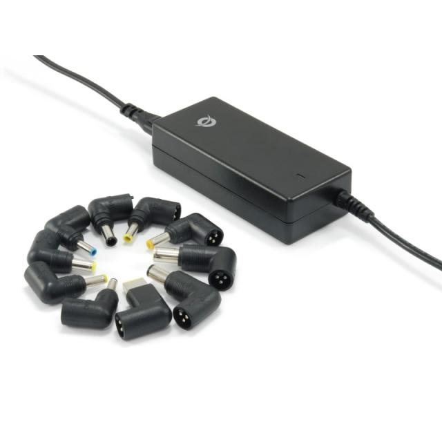 Conceptronic - CNB65 adaptador e inversor de corriente Interior 65 W Negro