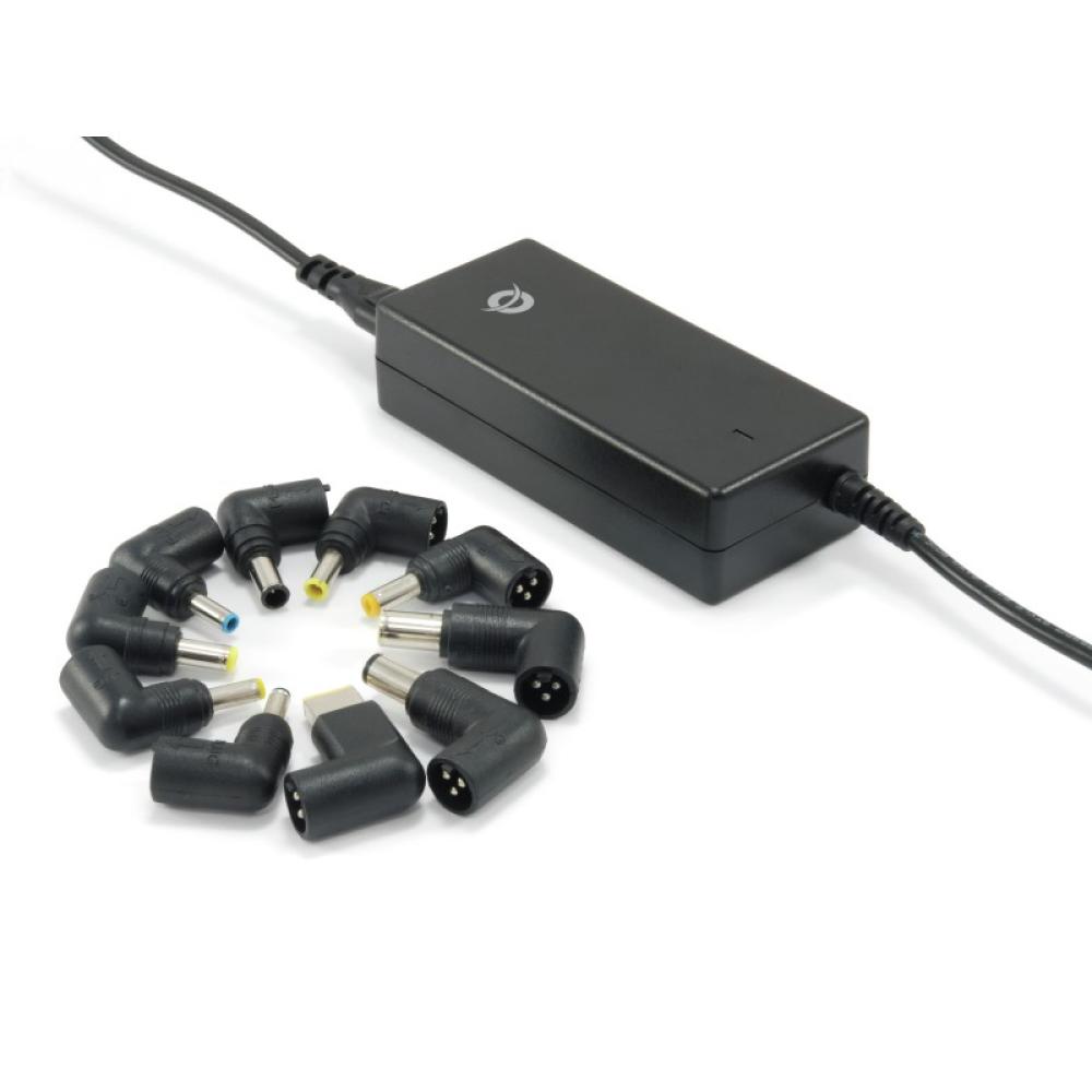 Conceptronic - CNB65 adaptador e inversor de corriente Interior 65 W Negro