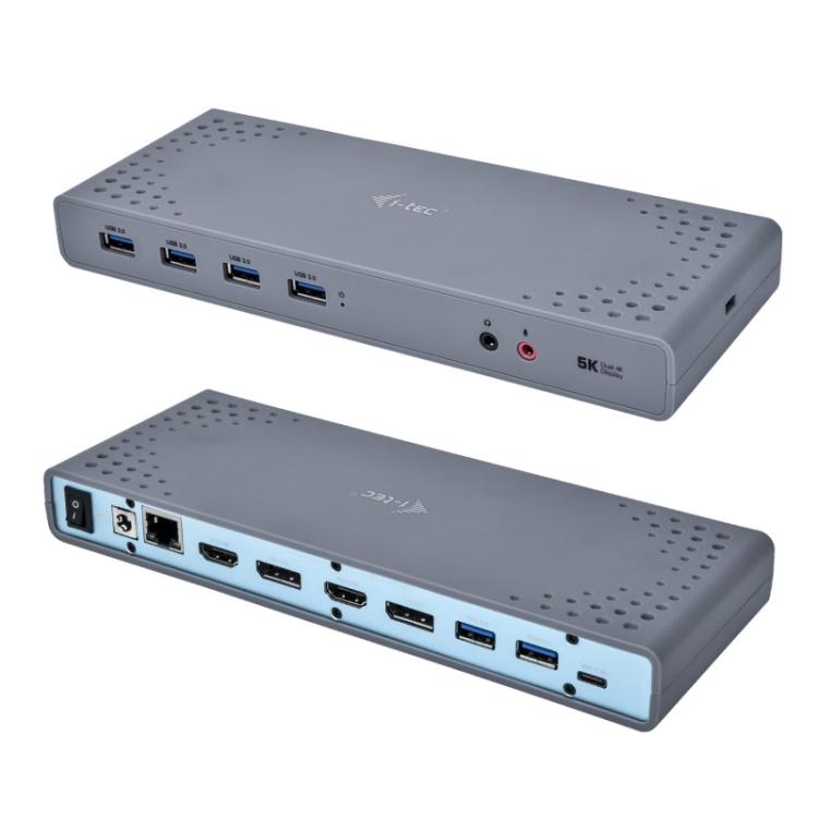 i-tec - USB 3.0 / USB-C / Thunderbolt 3 Dual Display Docking Station
