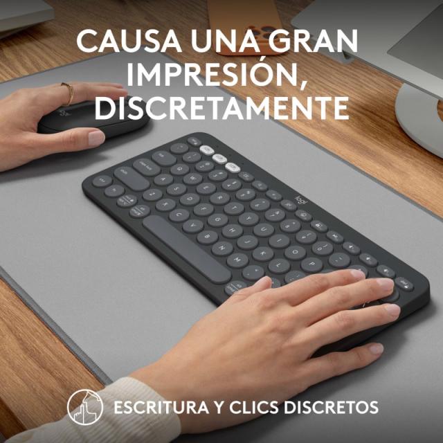Logitech - 920-012227 teclado Ratón incluido Universal RF Wireless + Bluetooth QWERTY Español Grafito