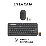 Logitech - 920-012227 teclado Ratón incluido Universal RF Wireless + Bluetooth QWERTY Español Grafito
