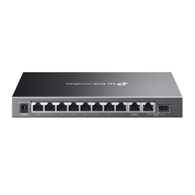 TP-Link - Omada ES210GMP switch Gestionado Gigabit Ethernet (10/100/1000) Energía sobre Ethernet (PoE) Negro