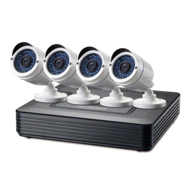 LevelOne - DSK-4001 kit de videovigilancia Alámbrico 4 canales