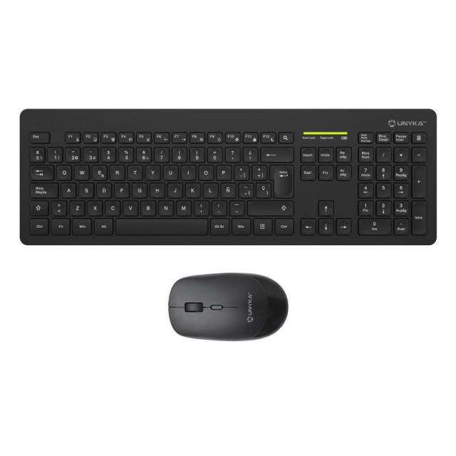 UNYKAch - Kit Teclado + Ratón Combo MK212 Pro Slim Wireless