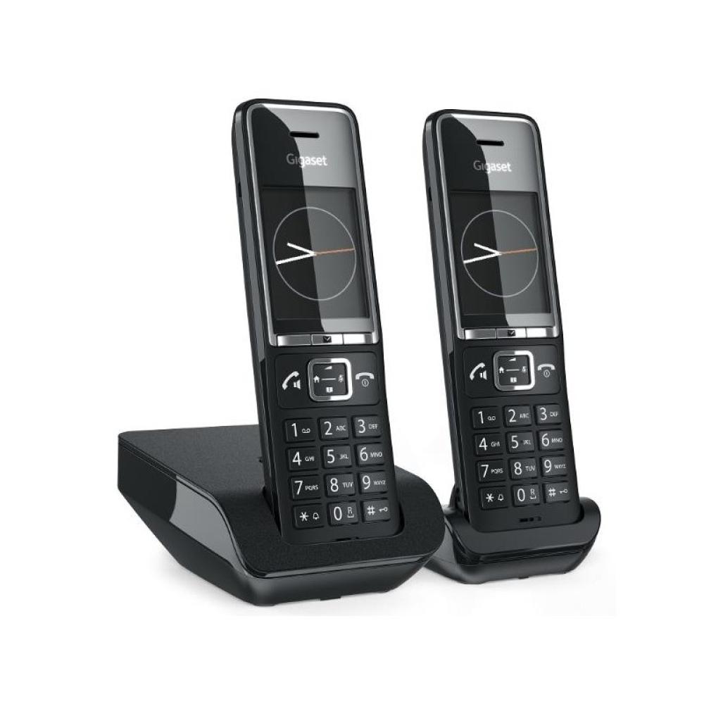 Gigaset - COMFORT 550 duo Teléfono analógico Identificador de llamadas Negro