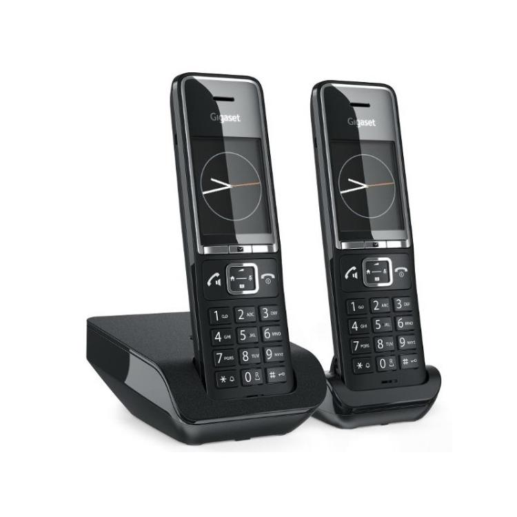 Gigaset - COMFORT 550 duo Teléfono analógico Identificador de llamadas Negro
