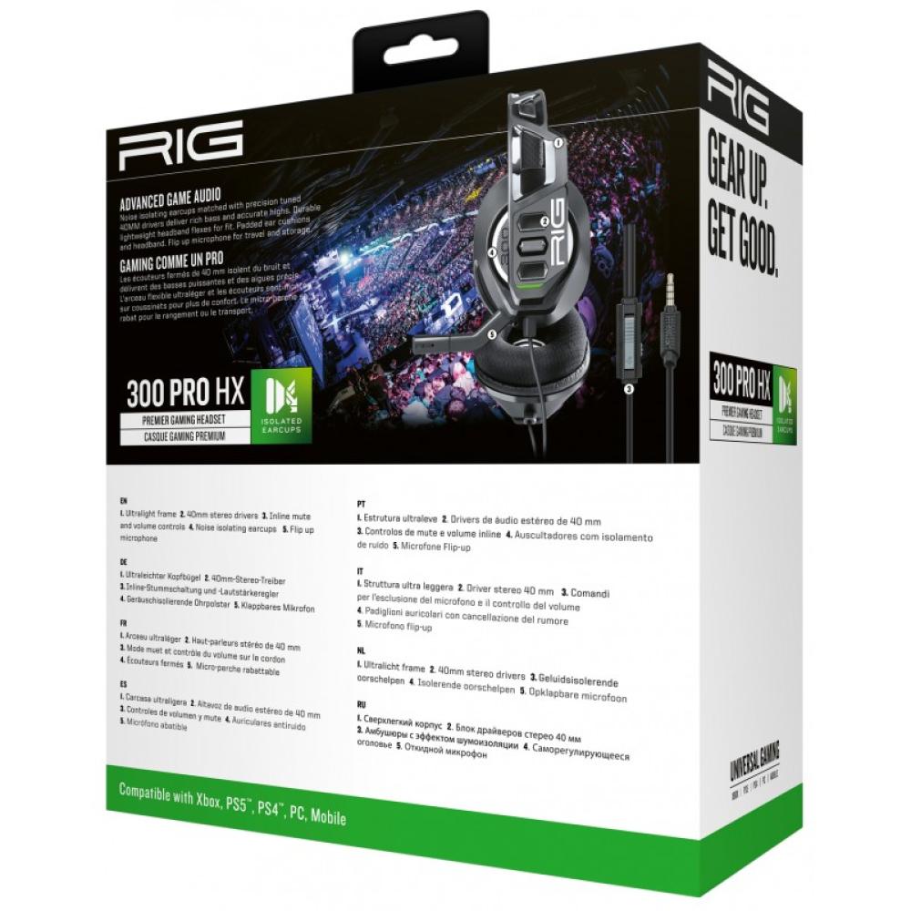 NACON - RIG 300 PRO HX Auriculares Alámbrico Diadema Juego Negro