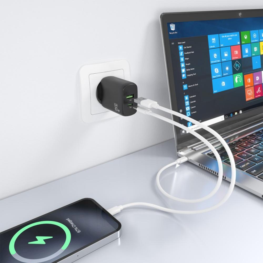 AISENS - A110-0924 cargador de dispositivo móvil Cámara digital, MP3, MP4, Teléfono móvil, Navegante, Portátil, Consola de juego