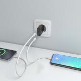 AISENS - ASCH-30W2P049-BK cargador de dispositivo móvil Cámara digital, MP3, MP4, Teléfono móvil, Navegante, Portátil, Consola d