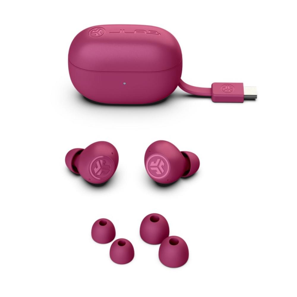 JLab - Go Pop ANC Auriculares True Wireless Stereo (TWS) Dentro de oído Llamadas/Música Bluetooth Fucsia