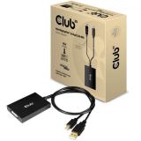 CLUB3D - cac-1130 0,6 m MiniDP/USB-A DVI-D Negro