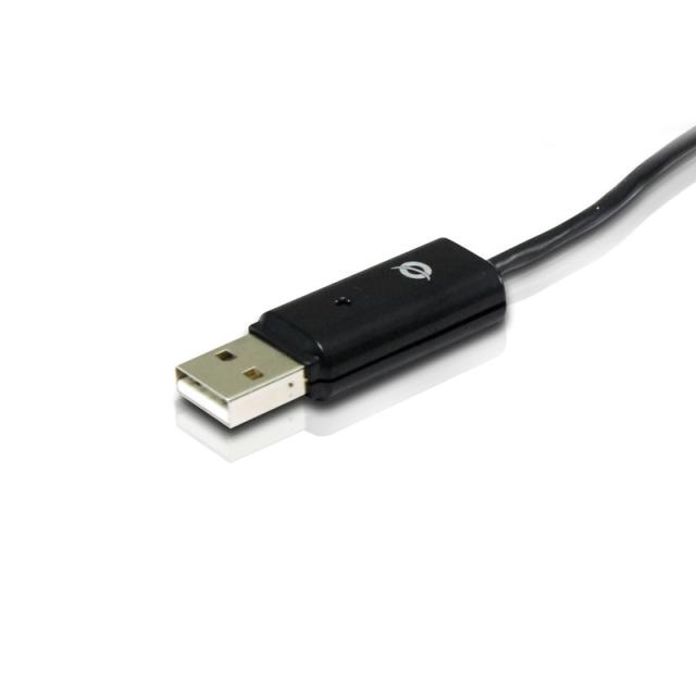 Conceptronic - CUSBODDSHARE cable para video, teclado y ratón (kvm) Negro 1,8 m