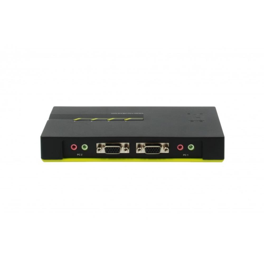 LevelOne - Switch KVM de 4 puertos USB con Audio