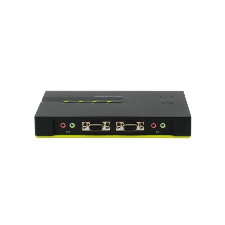 LevelOne - Switch KVM de 4 puertos USB con Audio
