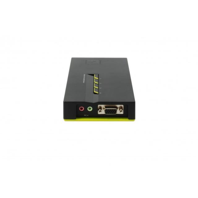 LevelOne - Switch KVM de 4 puertos USB con Audio