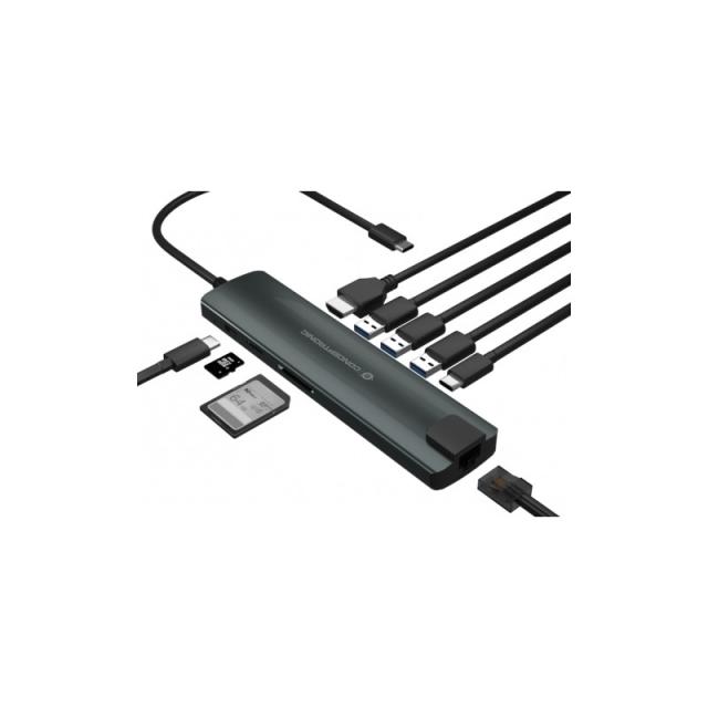 Conceptronic - DONN06G USB 3.2 Gen 1 (3.1 Gen 1) Type-C Negro, Plata