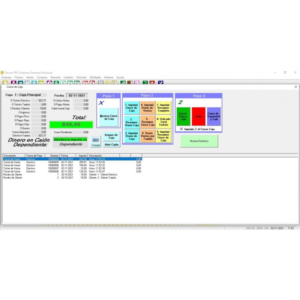 Doscar - TPV Comercio Version Completa Licencia Electronica