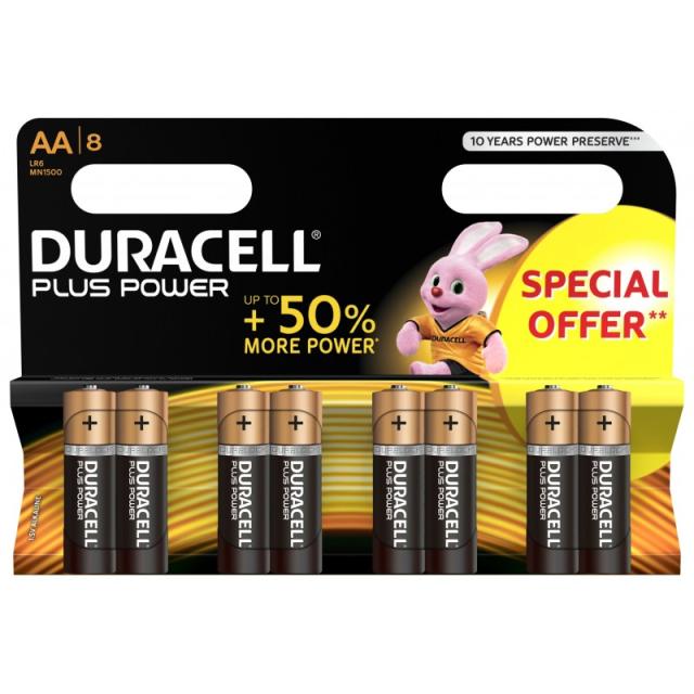 Duracell - Plus Power Batería de un solo uso AA Alcalino