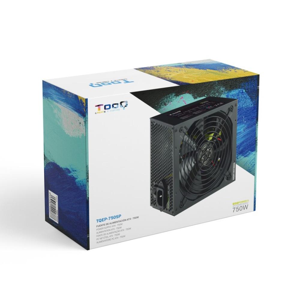 TooQ - TQAPOLO-750SP unidad de fuente de alimentación 750 W 20+4 pin ATX ATX Negro