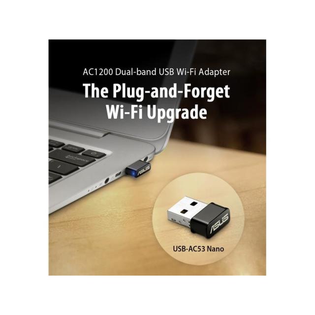 ASUS - USB-AC53 Nano WLAN 867 Mbit/s